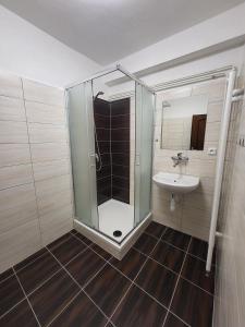 Baðherbergi á Nobiles hotel Šternberk