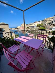 Ban công/sân hiên tại Casa Marelina - Maison de pêcheur port de Centuri