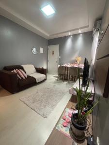 Posezení v ubytování Apto dois quartos Px de tudo ideal pra cop