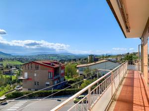 a balcony with a view of a city at Residenza Labanca in Campobasso