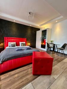 Posteľ alebo postele v izbe v ubytovaní Apartament Centrum Chmielna 73c