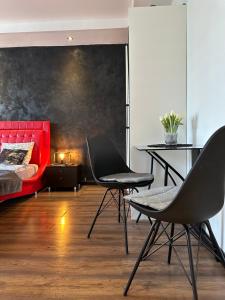 Posteľ alebo postele v izbe v ubytovaní Apartament Centrum Chmielna 73c