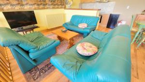 Ruang duduk di Gîte Domaine Rey