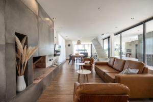 Χώρος καθιστικού στο Casa en costa esmeralda ecuestre