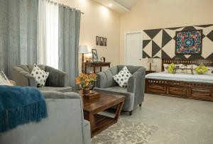 Χώρος καθιστικού στο Solis Wellness Retreat