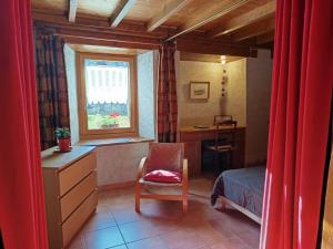 A bed or beds in a room at Gite Seguret