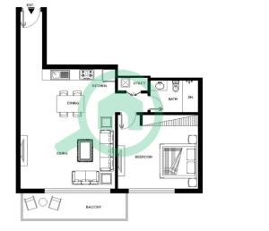 Situated On the Famous JBR With Direct Beach Access平面图
