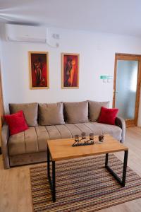 Istumisnurk majutusasutuses Apartman Jež