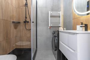 Kúpeľňa v ubytovaní WrocApartments WestCenter - Legnicka Residence