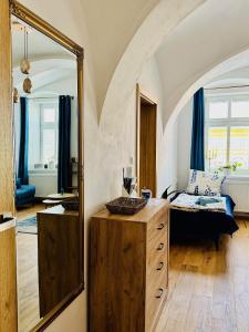 Postel nebo postele na pokoji v ubytování Apartmán CORA