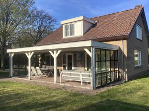 Bygningen som feriehuset ligger i