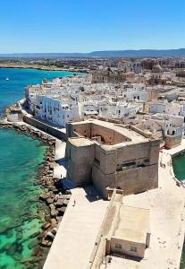 an aerial view of a town next to the water at CASA ELISA in Monopoli