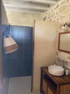 Koupelna v ubytování Chambre d’hôtes La Ferté