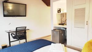 TV a/nebo společenská místnost v ubytování HABITACION 6 BAÑO y Balcón PRIVADO