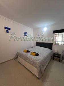 Postel nebo postele na pokoji v ubytování Appartement 2 chambre à 500m de la plage