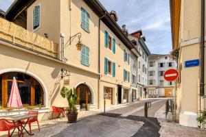 Bygningen som lejligheden ligger i