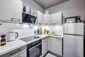 Una cocina o cocineta en TRABER APARTMENTS stilvoll, gemütlich & zentral