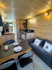 Posezení v ubytování Elsass Tiny House