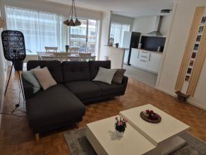 a living room with a couch and a table at Hasselita in Hasselt