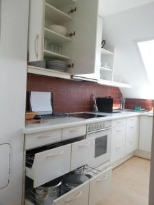 Kuchyň nebo kuchyňský kout v ubytování Appartement Feldkirch In Feldkirch