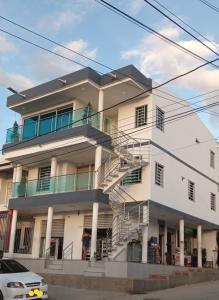 Bygningen som lejligheden ligger i