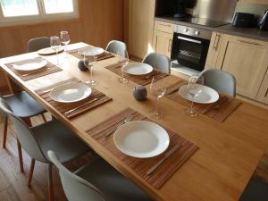 Køkken eller tekøkken på Les Cimes du Jura