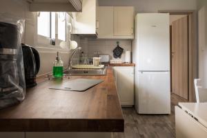 A kitchen or kitchenette at The Prickly Pear Apartment