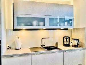 Dapur atau dapur kecil di SchlaWenke- Hier schlafen Sie gut