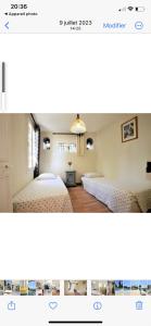 Postel nebo postele na pokoji v ubytování Maison provençale vue mer