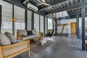 Posezení v ubytování Casa Balam