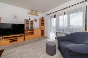Televízia a/alebo spoločenská miestnosť v ubytovaní Apartment Tus A2