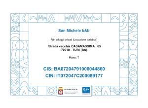 Certifikát, hodnocení, plakát nebo jiný dokument vystavený v ubytování San Michele