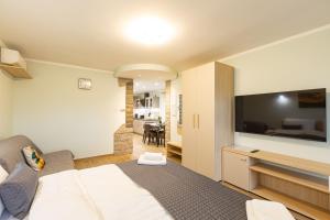TV a/nebo společenská místnost v ubytování Adriatic Bay Apartments