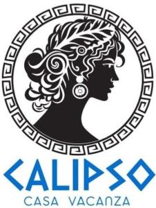un logo pour une entreprise avec une femme dans l'établissement Calipso casa vacanza, à Marina di San Vito