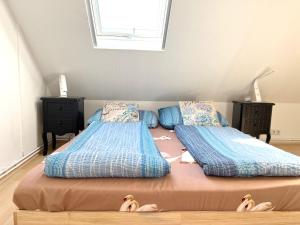 Posteľ alebo postele v izbe v ubytovaní Ferienwohnung Attersee