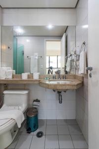 Koupelna v ubytování Flat Fabuloso Ibirapuera com garagem