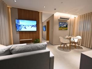 Televisor o centre d'entreteniment de ABIBA Apart-Hotel & SPA