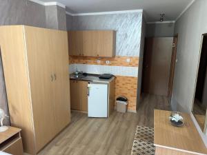 Kuchyň nebo kuchyňský kout v ubytování Apartments Bokan
