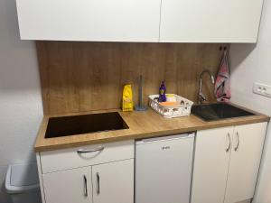 Η κουζίνα ή μικρή κουζίνα στο Apartment Adam & Eva, Near Aqualuna, Free Parking