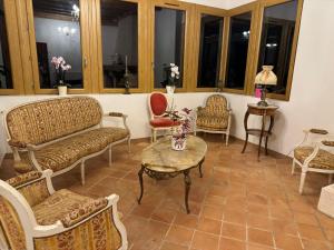 Posezení v ubytování Maison de vacances l'orée de Clénord