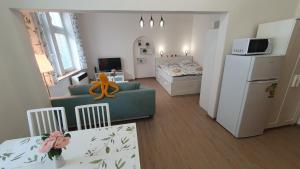 Kuchyň nebo kuchyňský kout v ubytování Apartmán Příkrá