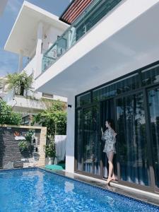 Bazén v ubytování Villa FLC Sầm Sơn BT31-25 nebo v jeho okolí