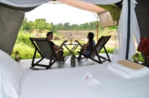 Příroda nedaleko luxury tent