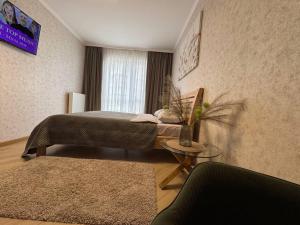 Un televizor și/sau centru de divertisment la Apartment - Dzhordzha Vashynhtona