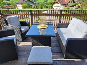 Balkón nebo terasa v ubytování Bergzauber Appartements