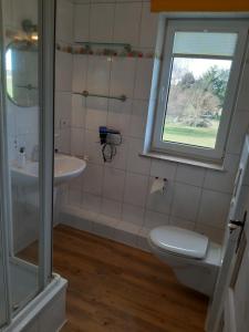 Koupelna v ubytování Wiesenblick