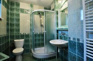Koupelna v ubytování Privat Horec + 34 fotografií
