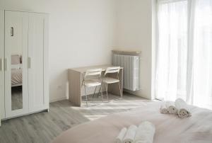 Ένα ή περισσότερα κρεβάτια σε δωμάτιο στο Marina Apartments 1