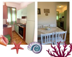 Køkken eller tekøkken på Villa Marina primo piano + 15 billeder