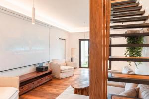 TV a/nebo společenská místnost v ubytování Villa Trasimeno La Torricella